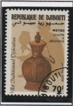 Stamps : Africa : Djibouti :  Arte tradicional: Lavar la Jarra