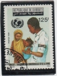 Stamps : Africa : Djibouti :  Inmunización Universal d