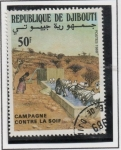 Stamps : Africa : Djibouti :  Campaña contra l