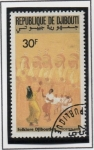 Stamps : Africa : Djibouti :  Danzas Tradicionales