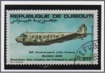 Sellos del Mundo : Africa : Djibouti : 50 Aniv. d' Air Francia