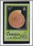 Sellos de America - Dominica -  Conchas d' Mar: Reloj d' Sol Común