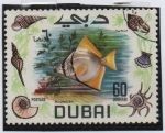 Sellos de Asia - Emiratos rabes Unidos -  Peces: Moonfish