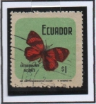 Stamps : America : Ecuador :  Mariposa: Canta grama Astarté