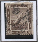 Sellos de Africa - Egipto -  Barcos en el Nilo