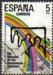 Stamps Spain -  ESPAÑA 1979 2522 Sello Dia Mundial de la Telecomunicaciones Telecomunicacion Universal Usado