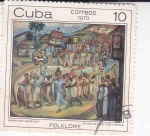 Sellos de America - Cuba -  Folklore- La conga de los hoyos