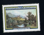 Stamps Liechtenstein -  serie- Moritz Menzinger 1832-1914