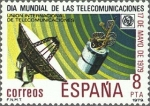 Sellos de Europa - Espa�a -  ESPAÑA 1979 2523 Sello Nuevo Dia Mundial de la Telecomunicaciones Satelite y Estacion Terrestre