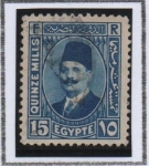 Sellos de Africa - Egipto -  Rey Fuad