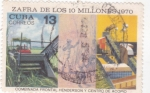 Sellos de America - Cuba -  Zafra de los 10 Millones