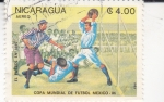 Sellos de America - Nicaragua -  Copa Mundial Mexico-86