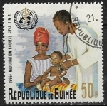 Stamps : Africa : Guinea :  Organización Mundial de la Salud 