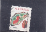 Stamps Australia -  Agata