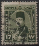 Sellos de Africa - Egipto -  Rey Farouk