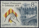 Stamps Spain -  ESPAÑA 1979 2546 Sello Nuevo Proclamacion del Estatuto de Autonomia de Cataluña
