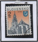 Stamps Slovakia -  Catillos e Iglesias: Mitra