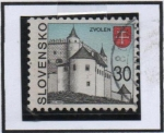 Stamps : Europe : Slovakia :  Catillos e Iglesias: Zvolen 