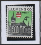 Sellos de Europa - Eslovaquia -  Catillos e Iglesias: Presov