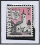 Stamps Slovakia -  Catillos e Iglesias: Martin
