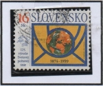 Stamps Slovakia -  125 aniv. UPU