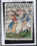 Sellos de Europa - Eslovaquia -  Folk. Tradicional
