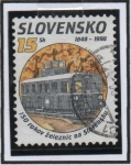 Stamps Slovakia -  150 Aniv.d' Ferrocarril en Eslovaquia