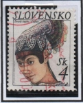 Sellos de Europa - Eslovaquia -  Sombreros Tradicionales