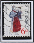 Stamps : Europe : Slovakia :  Costumbres Tradicionales