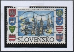 Stamps Slovakia -  5 Aniv. d' l' Republica Eslovaka