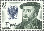 Stamps Spain -  ESPAÑA 1979 2552 Sello Nuevo Reyes de España. Casa de Austria Carlos I