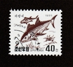 Stamps North Korea -  Atún azul