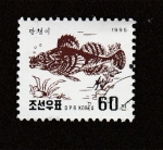 Stamps North Korea -  Pez escorpión