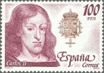Stamps : Europe : Spain :  ESPAÑA 1979 2556 Sello Nuevo Reyes de España. Casa de Austria Carlos II