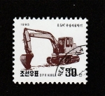 Stamps North Korea -  Pala mecánica