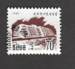 Stamps North Korea -  Edificio moderno