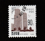 Stamps North Korea -  Torres redondas