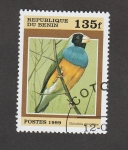 Stamps Benin -  Ave Diamante de Gould