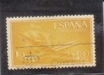 Stamps : Europe : Spain :  avión y carabela(48)
