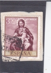Stamps : Europe : Spain :  Virgen con el niño (alonso Cano)(48)