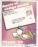 Stamps Mexico -  Anote el código postal