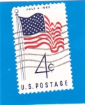 Stamps United States -  BANDERA ESTADOUNIDENSE