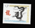 Stamps Slovenia -  Año nuevo chino : Dragón