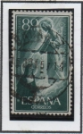 Stamps Spain -  Santa Margarita María d' Alacoque