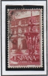 Stamps Spain -  Monasterio d' Samos: Patio