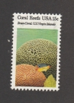 Sellos de America - Estados Unidos -  Arrecifes de coral, Islas Vírgenes