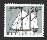 Stamps : Asia : Singapore :  340 - Velero