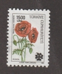 Stamps Turkey -  Flor amapola
