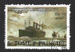 Sellos de Africa - Santo Tom� y Principe -  829b - 150 Aniversario del Nacimiento de Ferdinand von Zeppelin