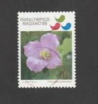 Sellos de Asia - Jap�n -  Flor glaucidium palmatum